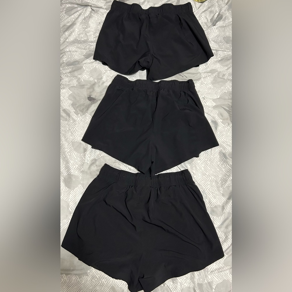 🔥Like new Avia Black sport shorts with spandex liner &pockets-size L 12-14 - Picture 13 of 16